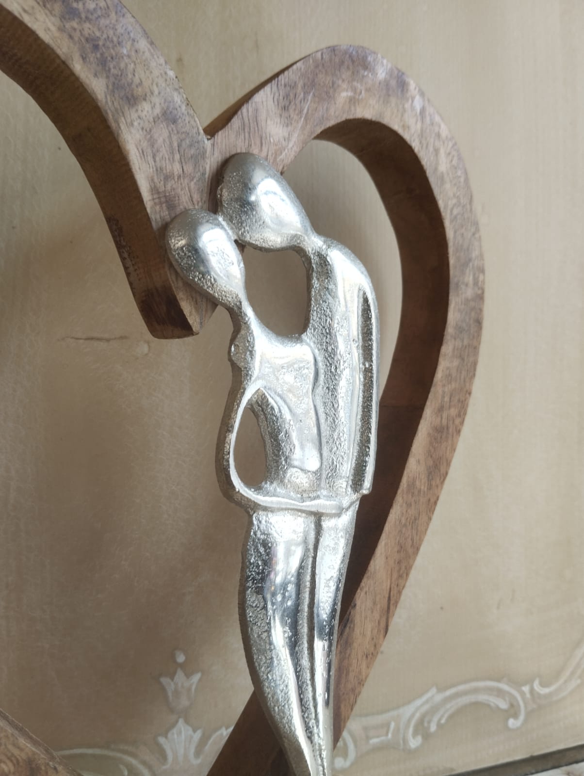 ❤️ Scultura Cuore con Innamorati